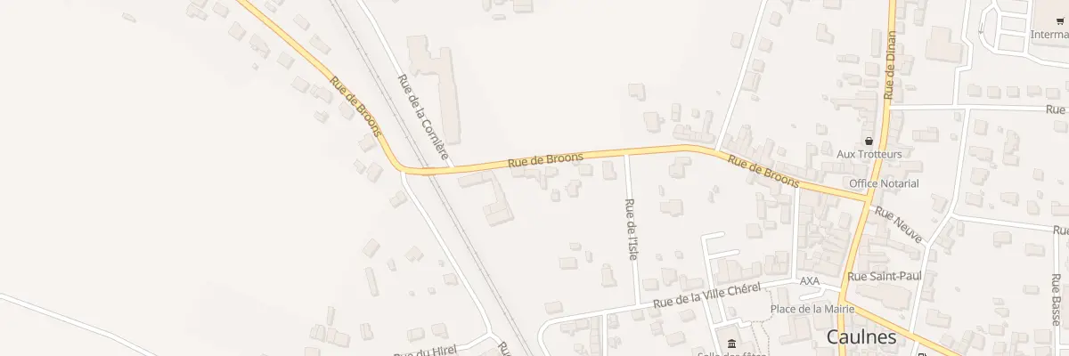 Plan du 25 Rue de Broons à Caulnes