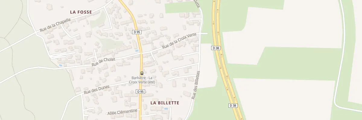 Plan du 8 Rue des Billettes à Barbâtre