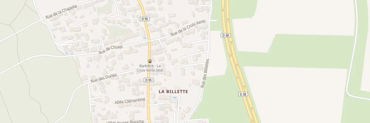 Plan du 16 Rue des Billettes à Barbâtre