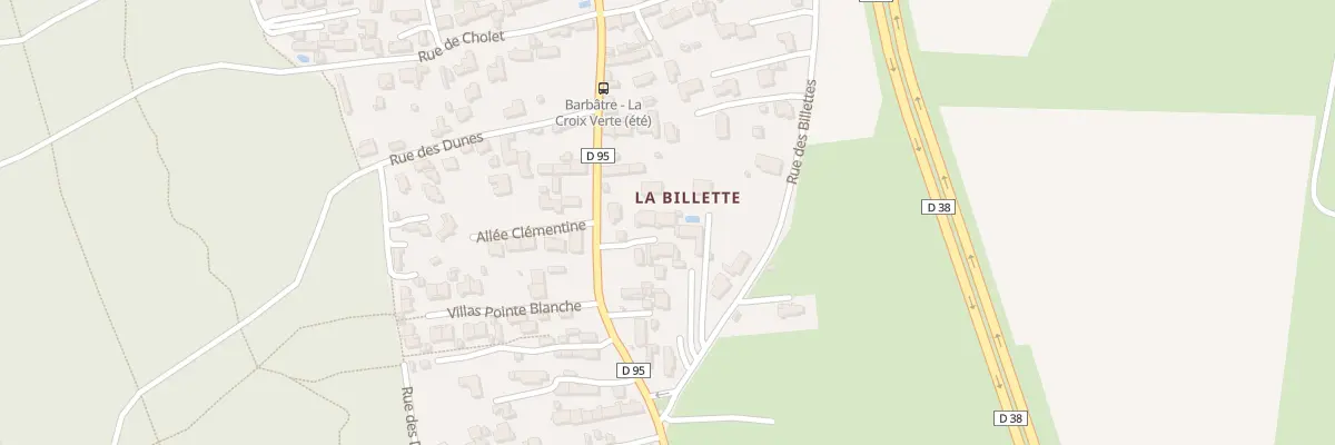 Plan du 111A Rue de l’Estacade à Barbâtre