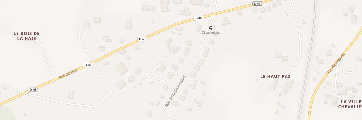 Plan du 14 Rue de la Chauvetais à Caulnes