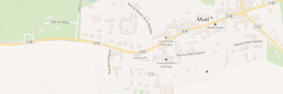 Plan du 1 Rue du Presbytère à Muel