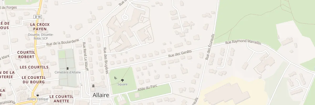 Plan du 15 Rue des Genêts à Allaire