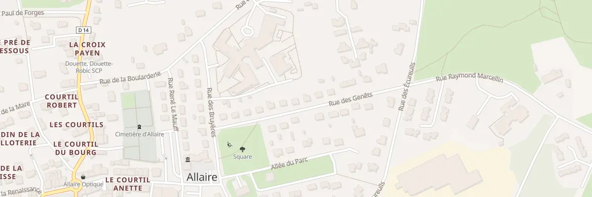 Plan du 13 Rue des Genêts à Allaire