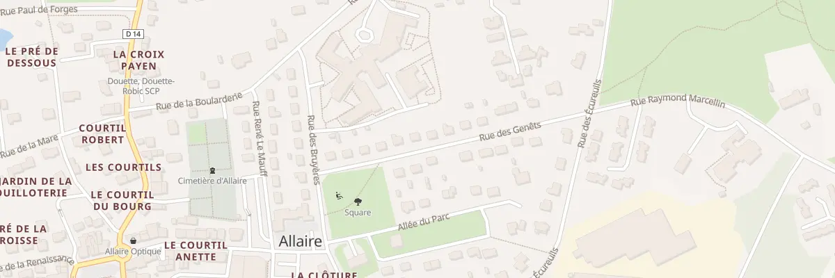 Plan du 11 Rue des Genêts à Allaire