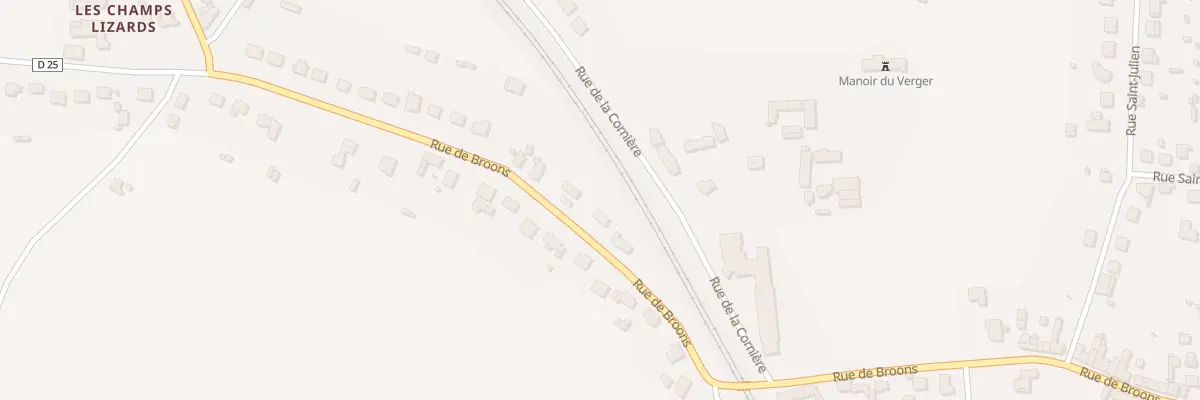 Plan du 52 Rue de Broons à Caulnes