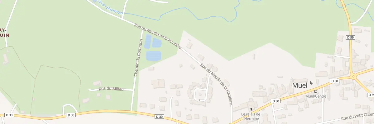 Plan du 6 Rue du Moulin de la Hautière à Muel