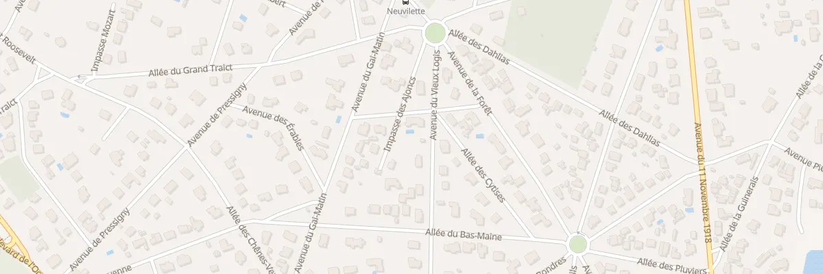 Plan du 13B Av du Vieux Logis à Saint-Brevin-les-Pins