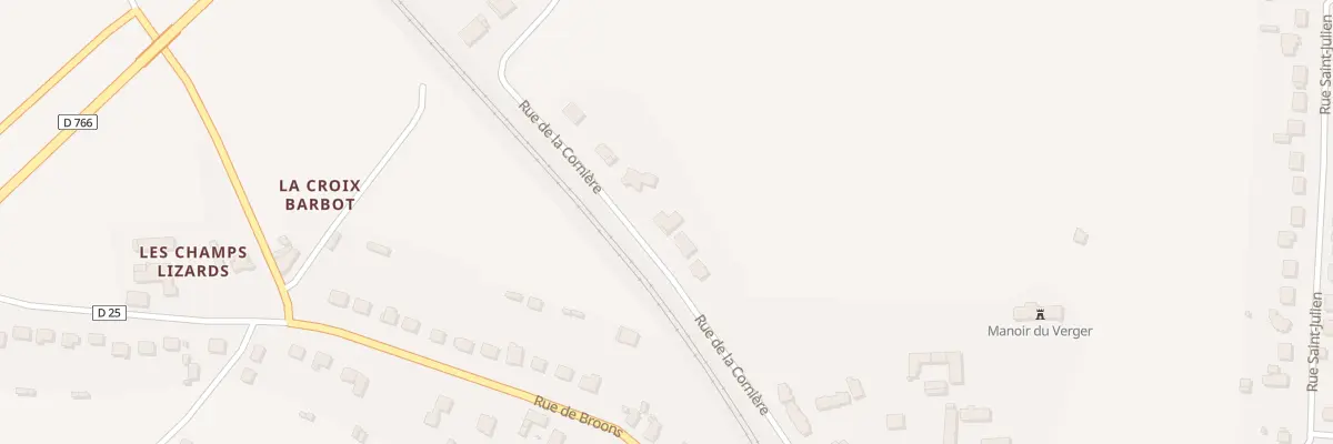 Plan du 12 Rue de la Cornière à Caulnes