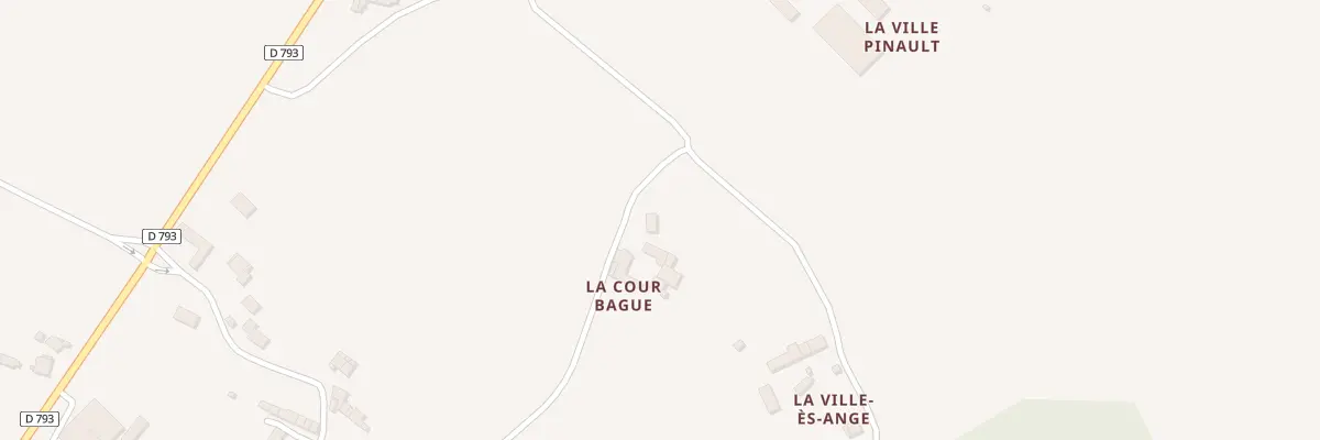 Plan du 6 La Cour Bague à Yvignac-la-Tour