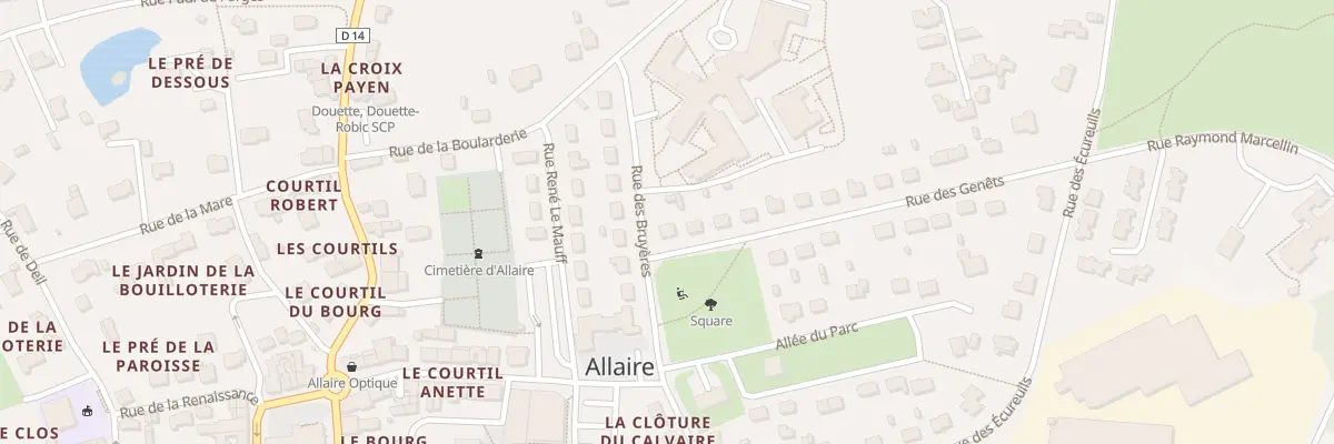 Plan du 1 Rue des Genêts à Allaire