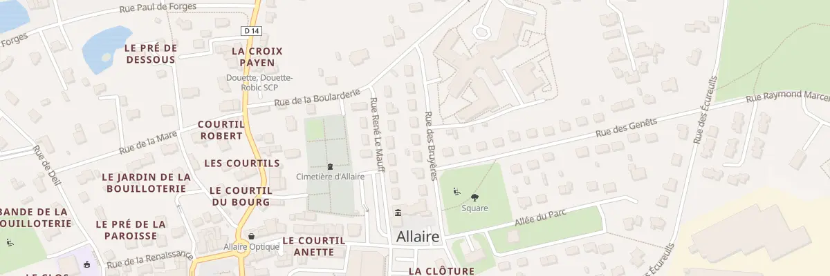 Plan du 10 Rue des Bruyères à Allaire