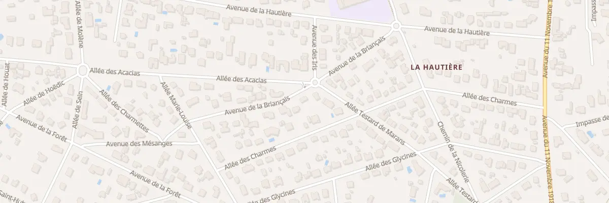 Plan du 16 Av de la Briançais à Saint-Brevin-les-Pins