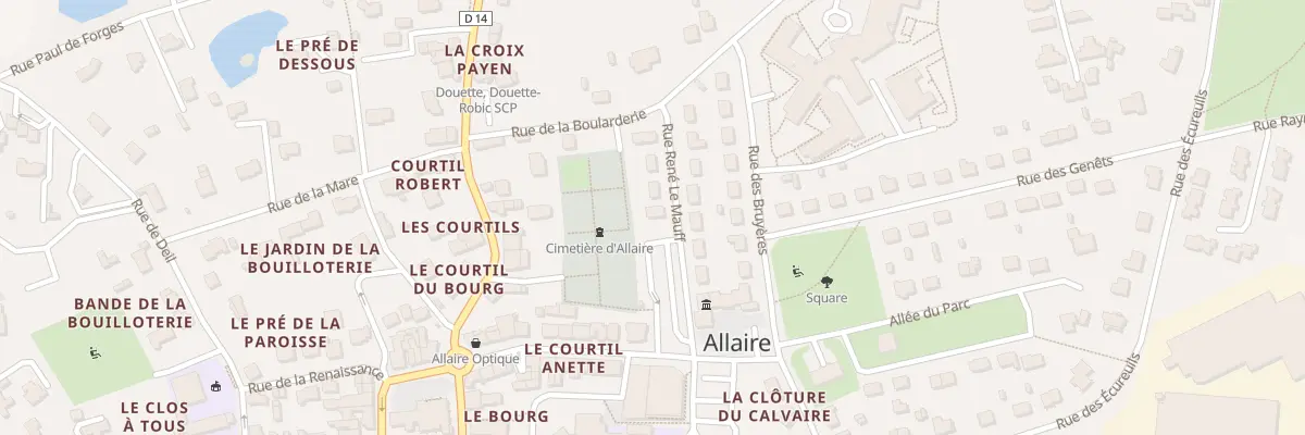 Plan du 2 Rue Le Mauff à Allaire