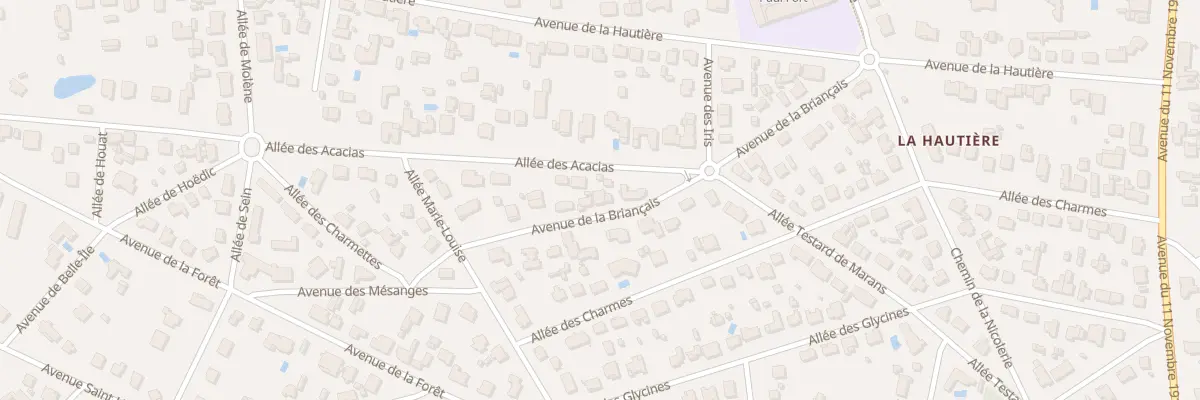 Plan du 15 Av de la Briançais à Saint-Brevin-les-Pins