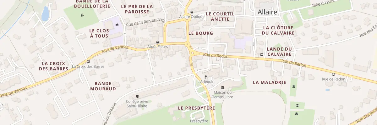 Plan du 7 Rue Saint-hilaire à Allaire
