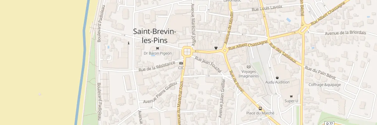 Plan du 1 Av du Maréchal Foch à Saint-Brevin-les-Pins