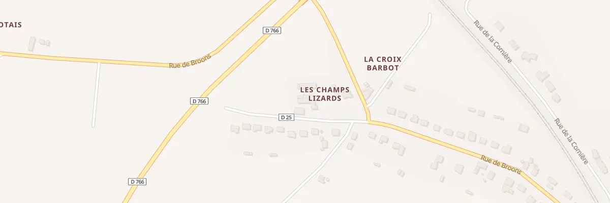 Plan du 82 Les Champs Lizards à Caulnes