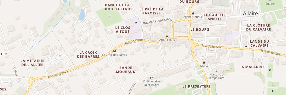 Plan du 14 Rue de Vannes à Allaire
