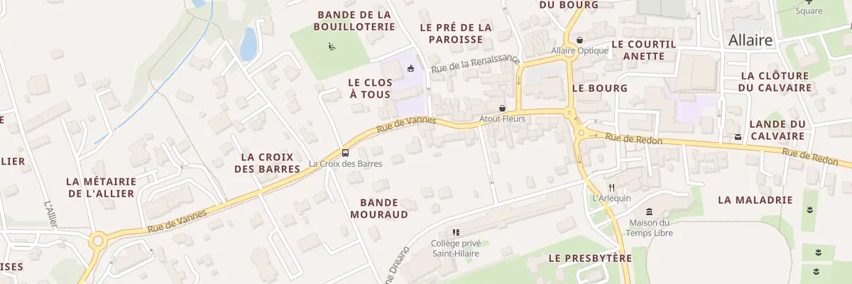 Plan du 16 Rue de Vannes à Allaire