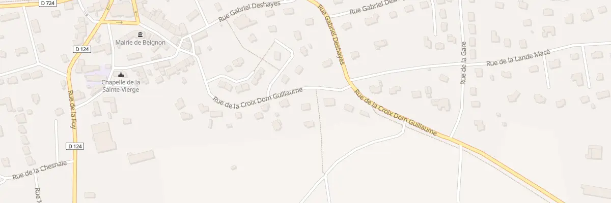 Plan du 26A Rue de la Croix Dom Guillaume à Beignon