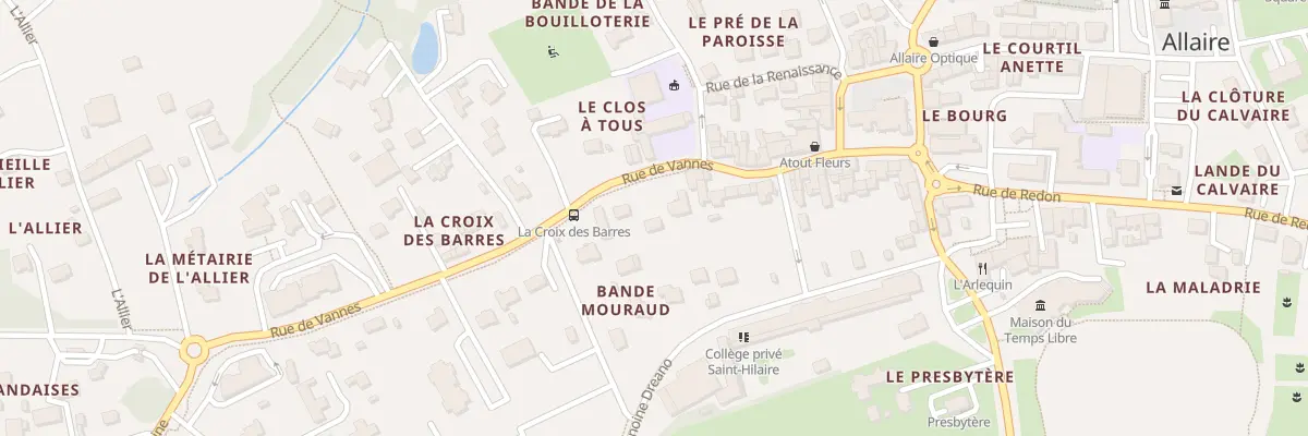 Plan du 18 Rue de Vannes à Allaire