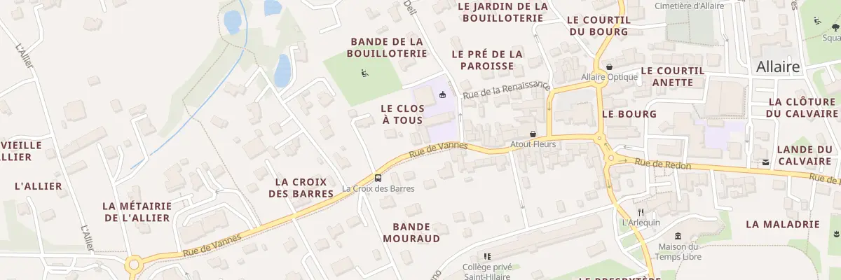 Plan du 15 Rue de Vannes à Allaire