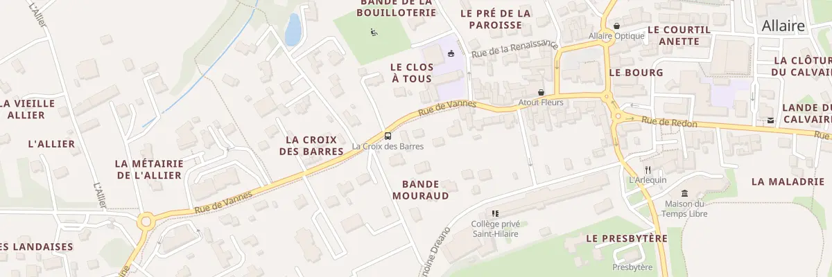 Plan du 20 Rue de Vannes à Allaire