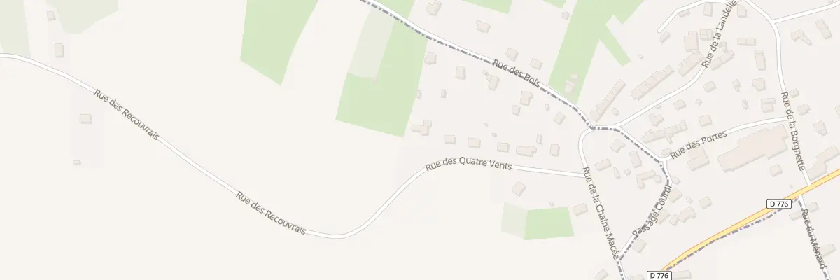 Plan du 12 Rue des Quatre Vents à La Landec