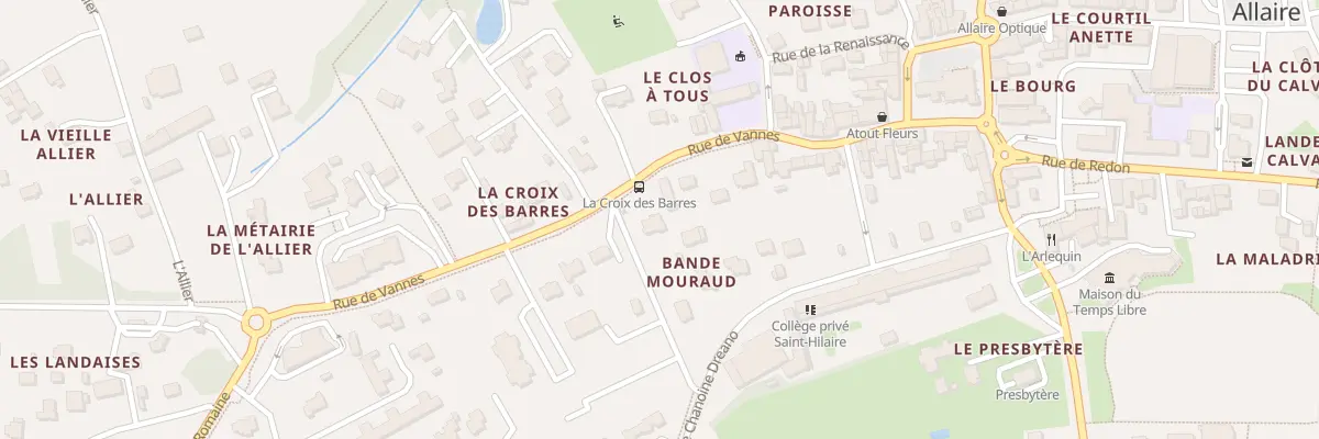 Plan du 20T Rue de Vannes à Allaire