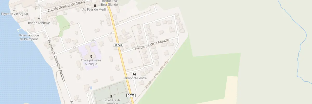 Plan du 8 Res de la Moutte à Paimpont