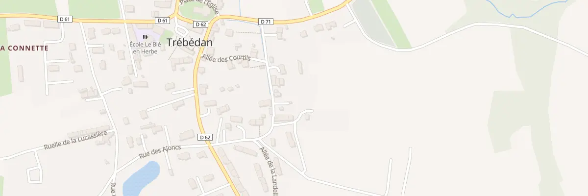 Plan du 9 Rue du Fournil à Trébédan