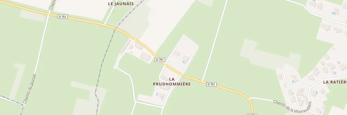Plan du 9001 La Prudhommière à Pornic
