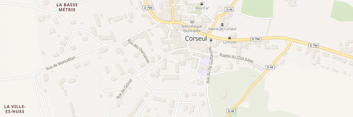 Plan du 5 Rue de Gravel à Corseul