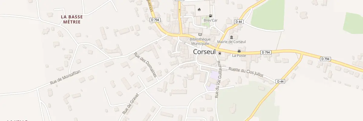 Plan du 6 Rue de Gravel à Corseul