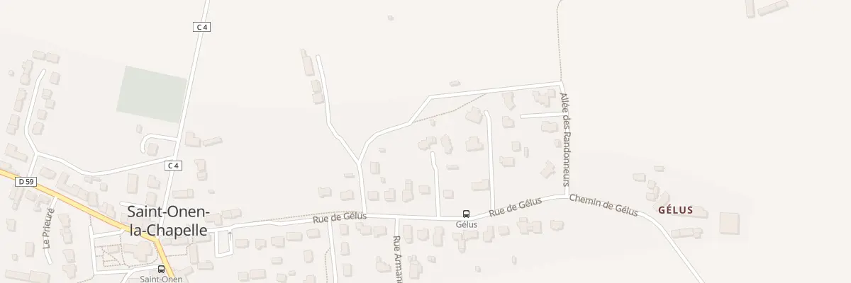 Plan du 23 Rue de Gélus à Saint-Onen-la-Chapelle