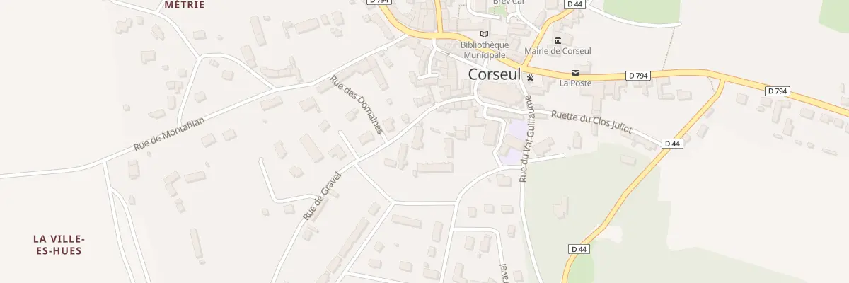 Plan du 13 Rue de Gravel à Corseul