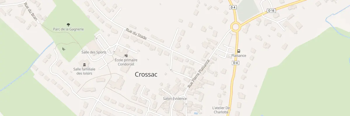 Plan du 1D Rue du Stade à Crossac