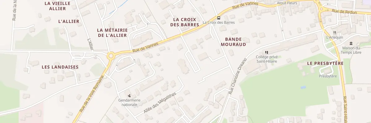 Plan du 6580 Rue de Vannes à Allaire