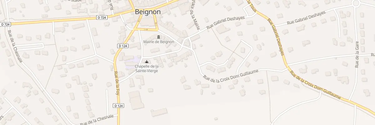 Plan du 18 Rue Monseigneur Becel à Beignon
