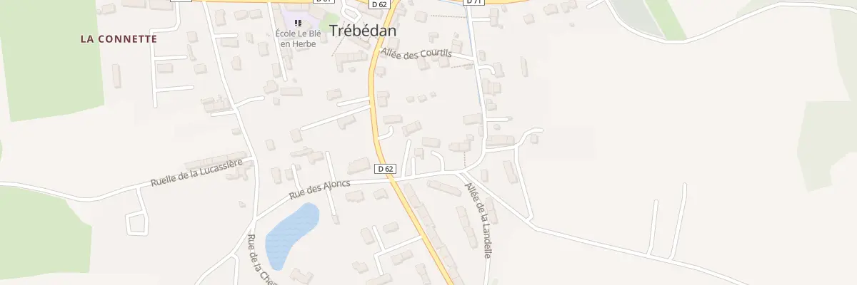Plan du 5 All de la Landelle à Trébédan