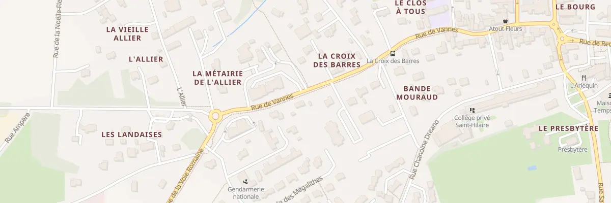 Plan du 24 Rue de Vannes à Allaire
