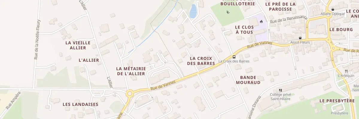 Plan du 37 Rue de Vannes à Allaire