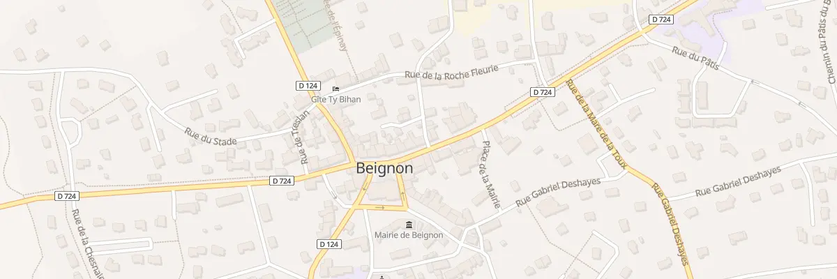 Plan du 1 Rue du Rocher Glissant à Beignon