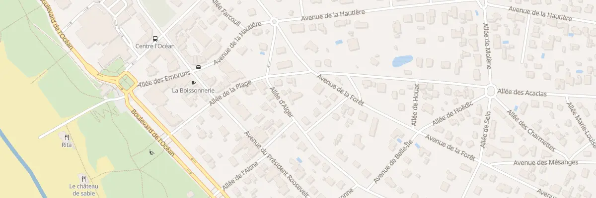 Plan du 5 All d’Alger à Saint-Brevin-les-Pins