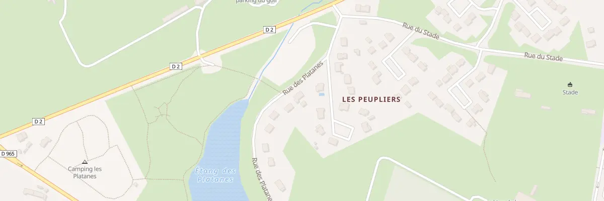 Plan du 13 Ham des Peupliers à Missillac