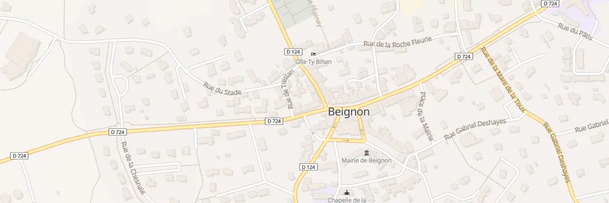 Plan du 13 Rue Saint Cyr Coetquidan à Beignon