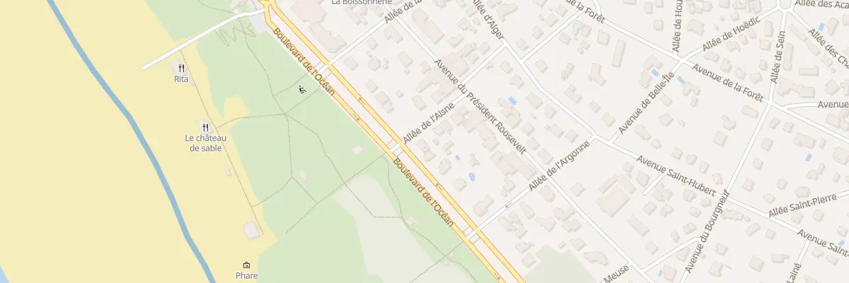 Plan du 2 All de l’Aisne à Saint-Brevin-les-Pins