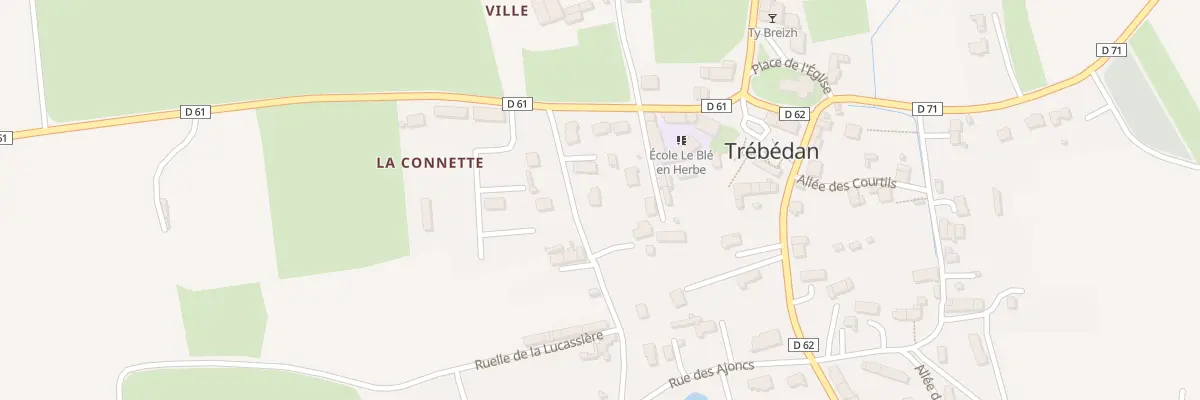 Plan du 5 Rue de la Poulcoulière à Trébédan