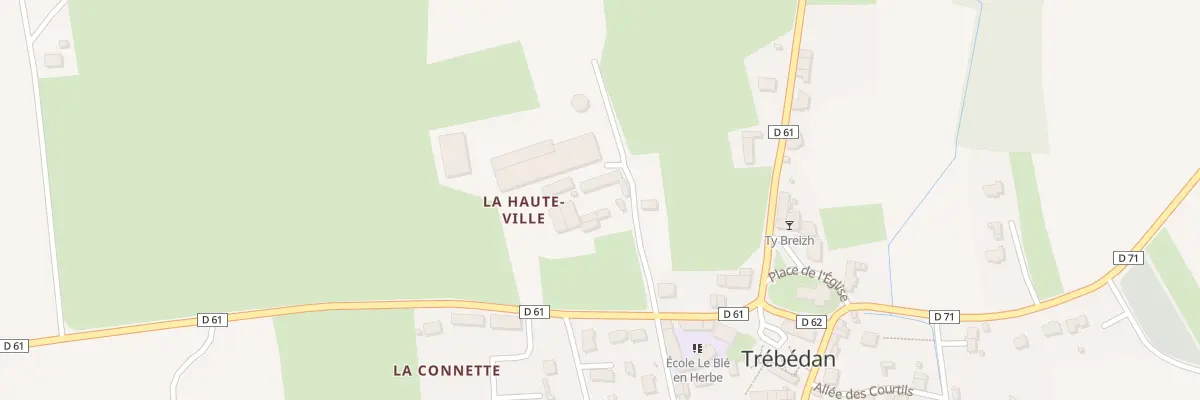 Plan du 1 Imp de la Haute Ville à Trébédan